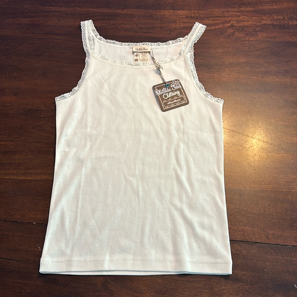 Matilda Jane cream lace tank top Size12